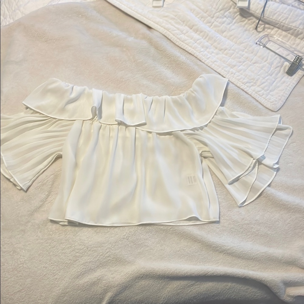 Elegant Off-Shoulder White Top